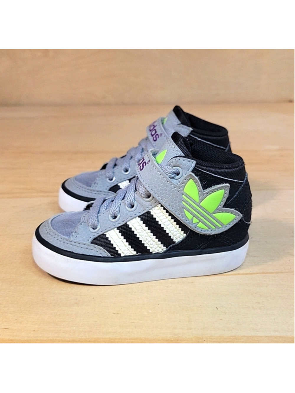 Adidas Originals Hardcourt Kids Toddler High Top Shoes - Picture 5 of 9